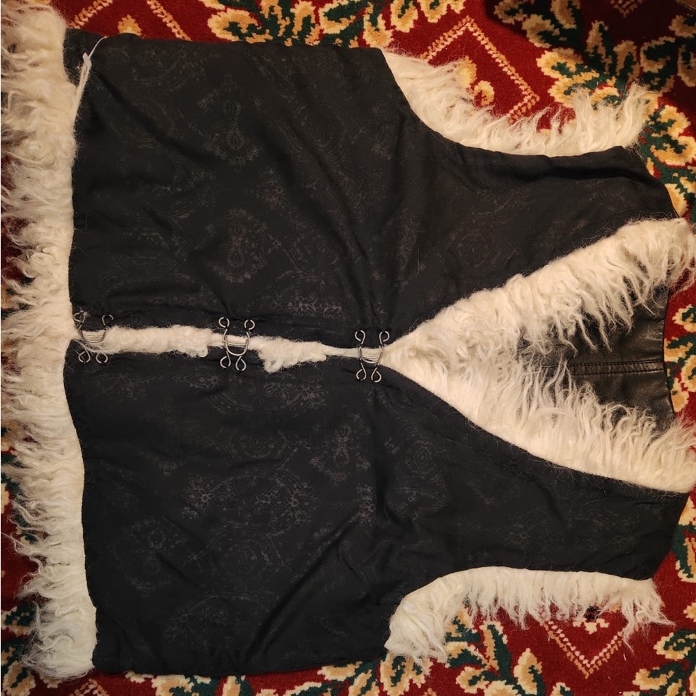 Free People Faux Shearling Vegan Leather Vest - Picture 5 of 5